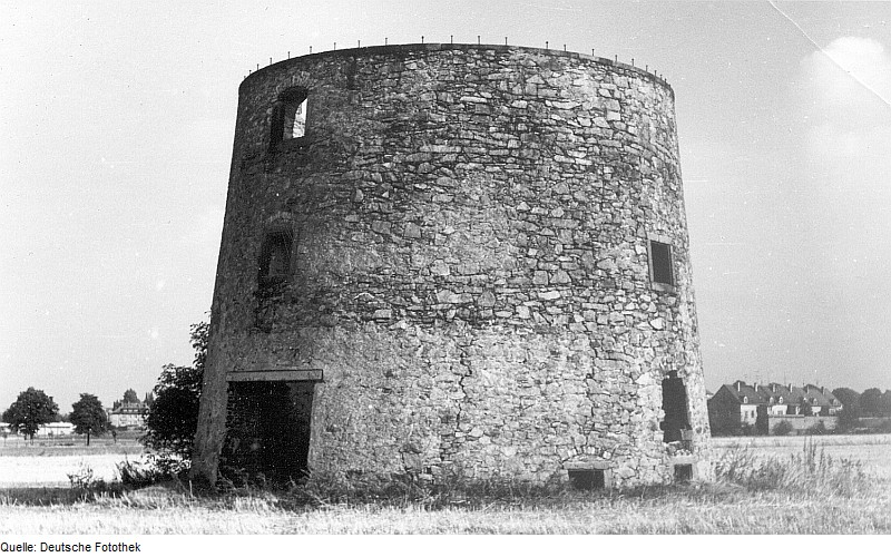 Die Ruine der Mühle von Bernbruch Kamenz im Mai 1965.